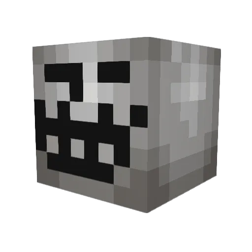 _deegs1_ Minecraft avatar head, 3D render