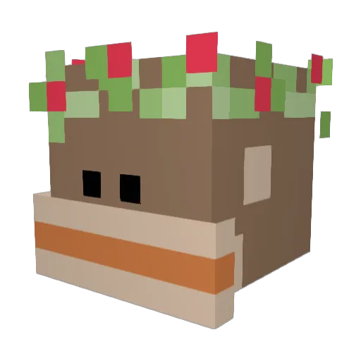 _deqz_ Minecraft avatar head, 3D render