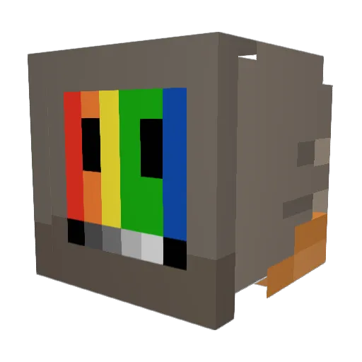 _detergent_ Minecraft avatar head, 3D render