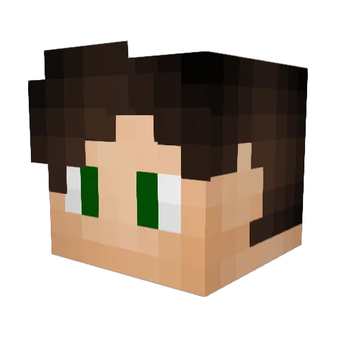 _devin Minecraft avatar head, 3D render