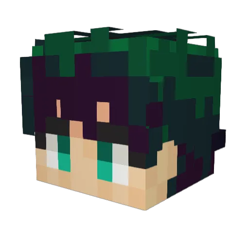_diddybop Minecraft avatar head, 3D render