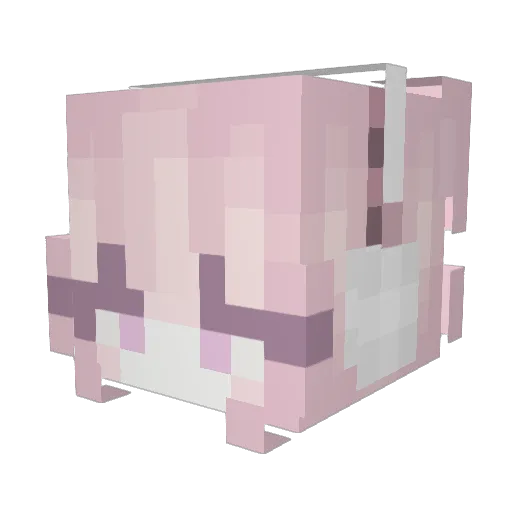 _didoo_10 Minecraft avatar head, 3D render