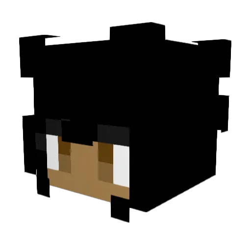 _diidii_ Minecraft avatar head, 3D render