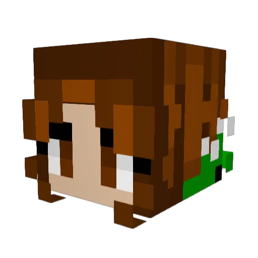 _dinoboiii Minecraft avatar head, 3D render