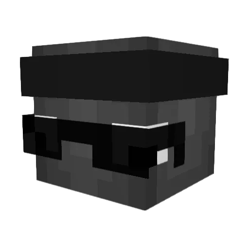 _dir Minecraft avatar head, 3D render