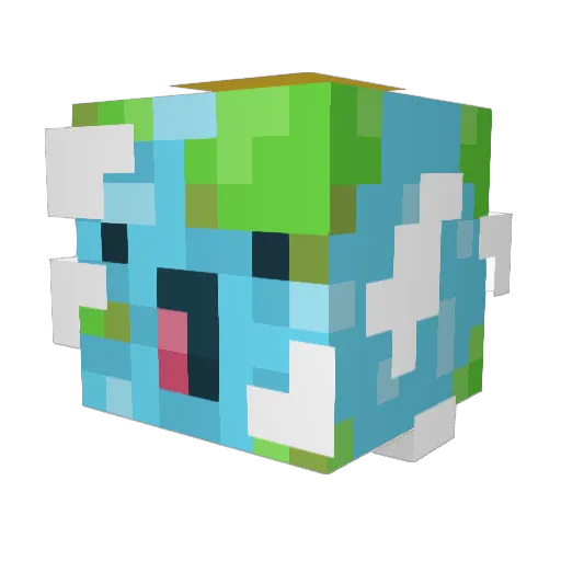_dis1ike_00 Minecraft avatar head, 3D render