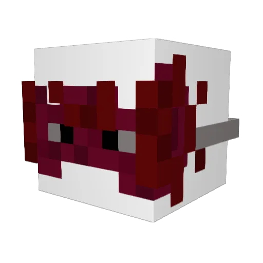 _dky Minecraft avatar head, 3D render