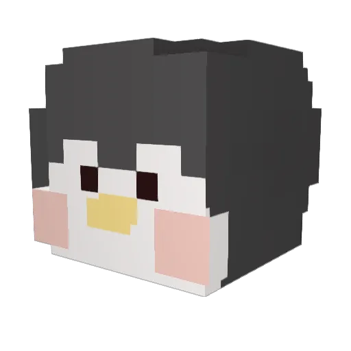 _domo313 Minecraft avatar head, 3D render