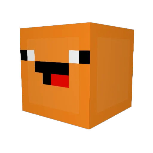 _doub_ Minecraft avatar head, 3D render