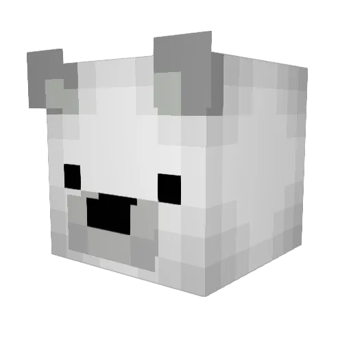_dovez Minecraft avatar head, 3D render