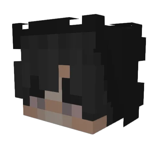 _dqntcqy_ Minecraft avatar head, 3D render