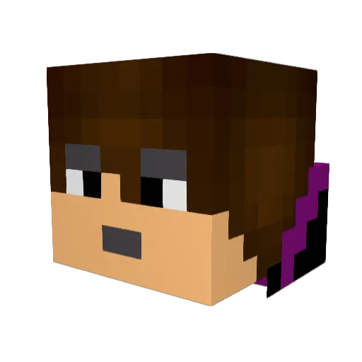 _dracon_ Minecraft avatar head, 3D render