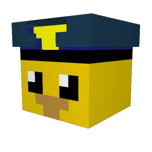 _ducky__ Minecraft avatar head, 3D render