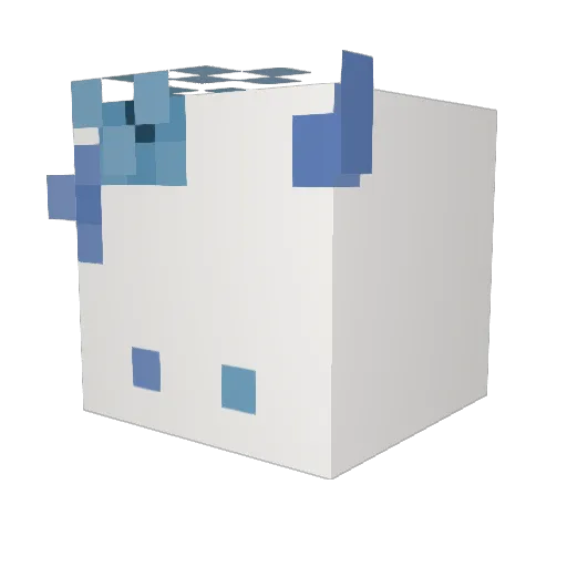 _dudaH Minecraft avatar head, 3D render