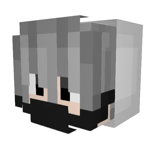 _dxax11 Minecraft avatar head, 3D render