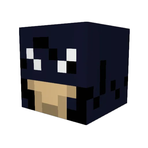 _dydt Minecraft avatar head, 3D render