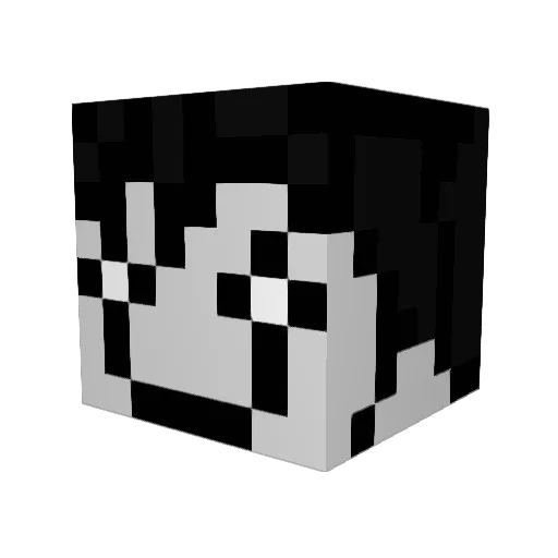 _e__s Minecraft avatar head, 3D render