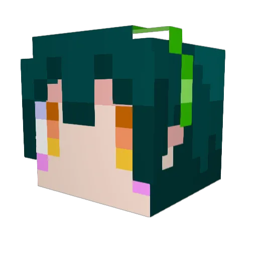 _ebio_ Minecraft avatar head, 3D render