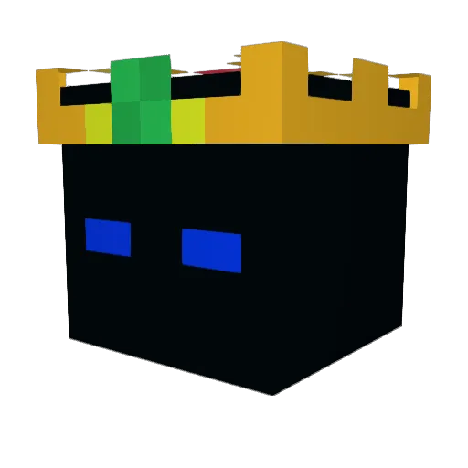 _ebro Minecraft avatar head, 3D render