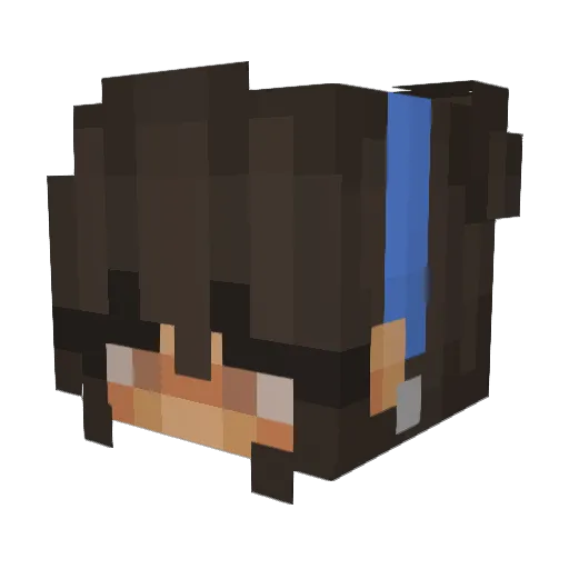 _echo_echo_ Minecraft avatar head, 3D render