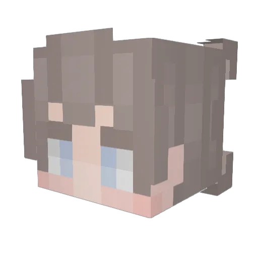 _edden Minecraft avatar head, 3D render