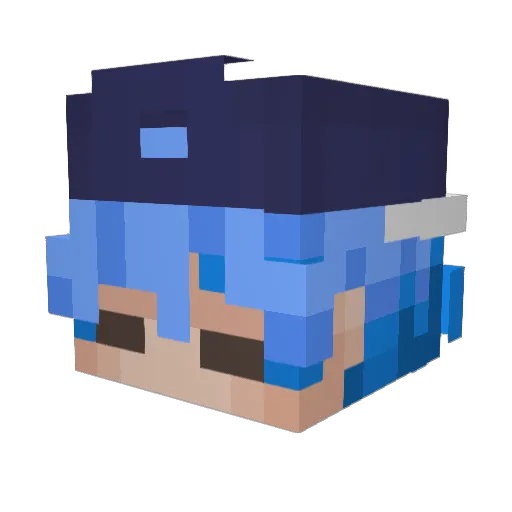 _ef3 Minecraft avatar head, 3D render