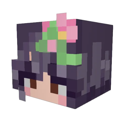 _emicle_ Minecraft avatar head, 3D render