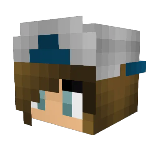 _emily_b__ Minecraft avatar head, 3D render