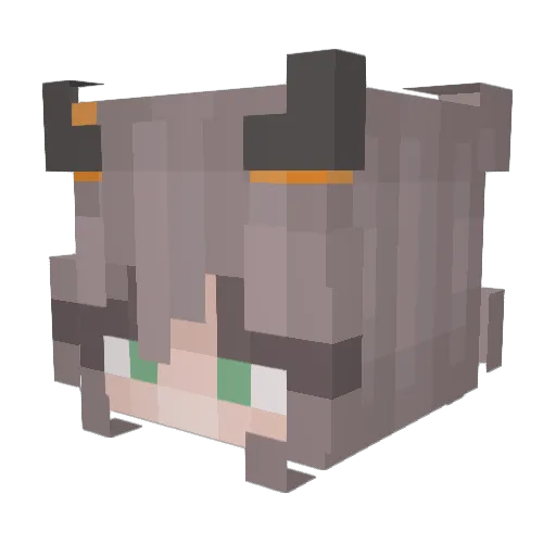 _emmy Minecraft avatar head, 3D render