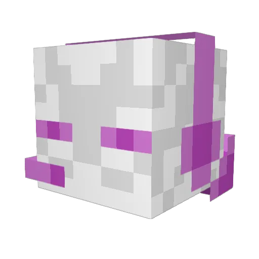 _ender_DJ Minecraft avatar head, 3D render