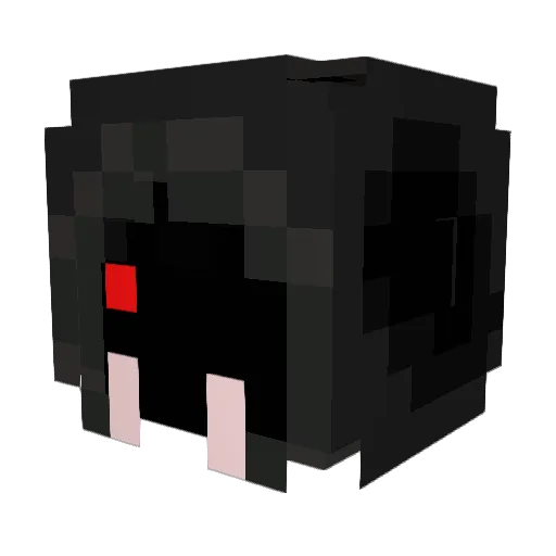 _endyy_ Minecraft avatar head, 3D render