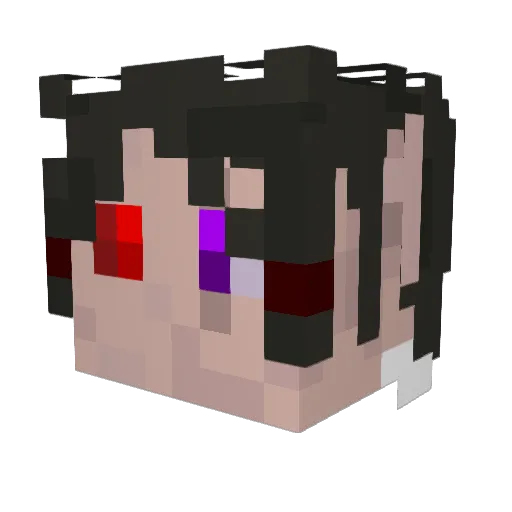 _energy_time_ Minecraft avatar head, 3D render