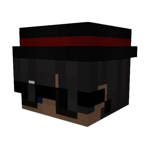 _enxz Minecraft avatar head, 3D render