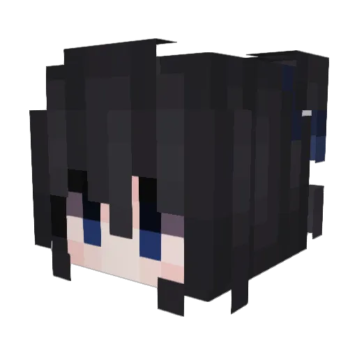 _enyie Minecraft avatar head, 3D render