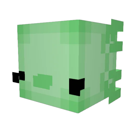 _esmerize Minecraft avatar head, 3D render