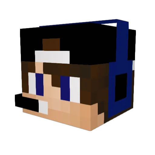_eusuntmada Minecraft avatar head, 3D render