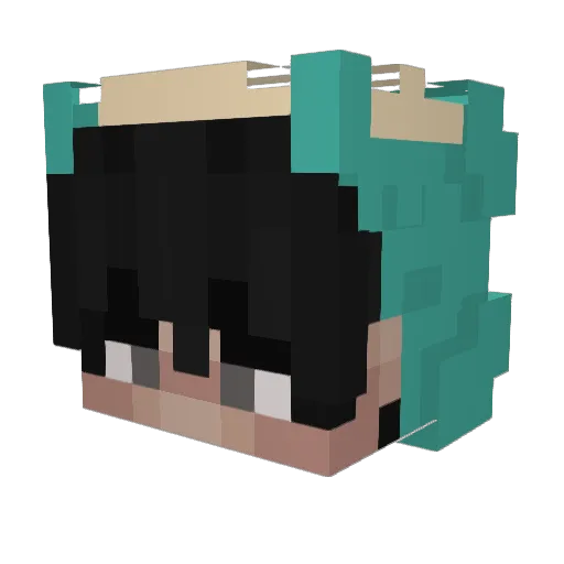 _expi_ Minecraft avatar head, 3D render