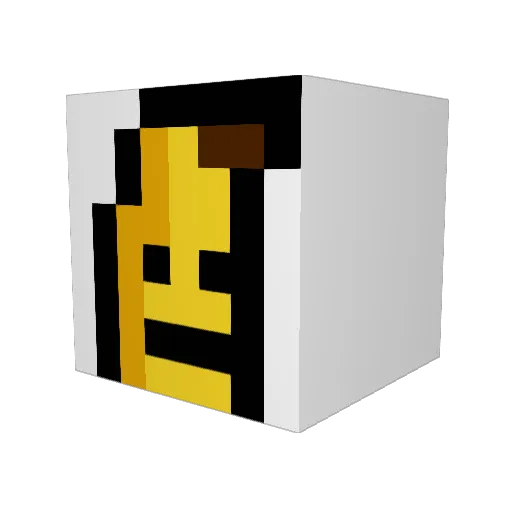 _exsd Minecraft avatar head, 3D render