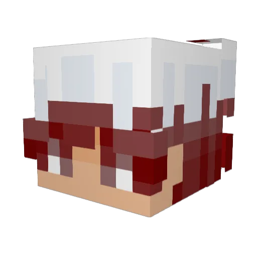 _f1amuk_ Minecraft avatar head, 3D render