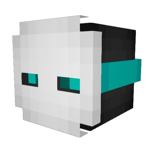_fabioo Minecraft avatar head, 3D render