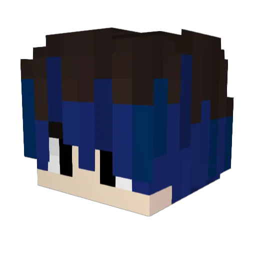 _fahrenheit Minecraft avatar head, 3D render