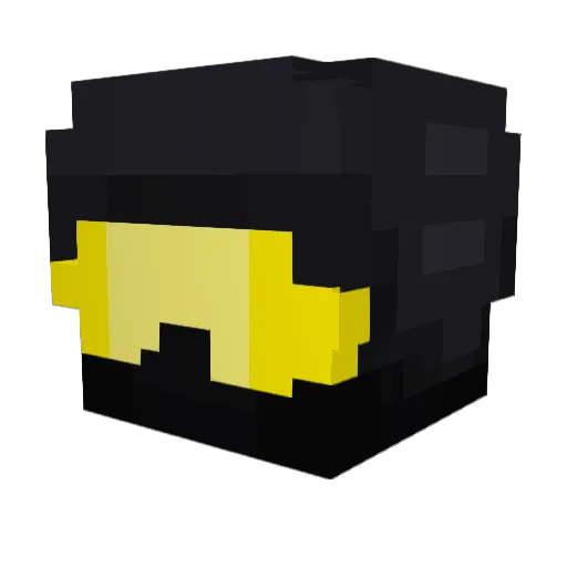 _fant0m Minecraft avatar head, 3D render