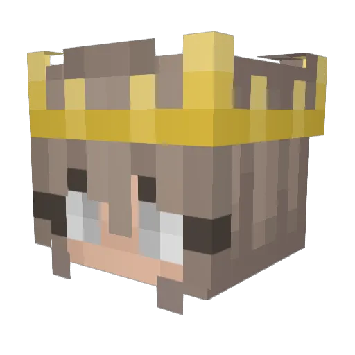 _faski_ Minecraft avatar head, 3D render