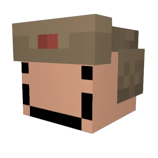 _finleyy Minecraft avatar head, 3D render