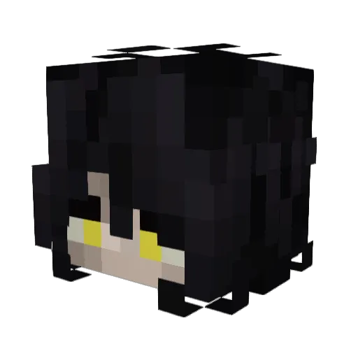 _fire4fun Minecraft avatar head, 3D render