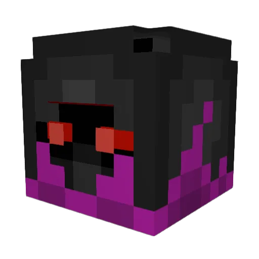 _flame01 Minecraft avatar head, 3D render