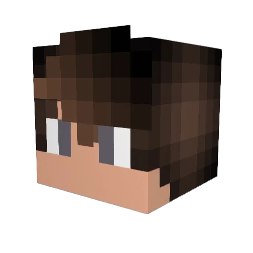 _flameboltz Minecraft avatar head, 3D render