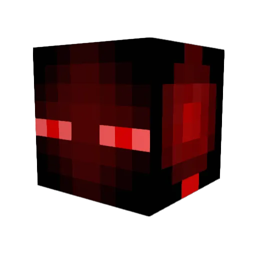 _flashlight_ Minecraft avatar head, 3D render