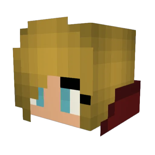 _flemingtheelf_ Minecraft avatar head, 3D render