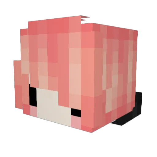 _fluxxvul Minecraft avatar head, 3D render